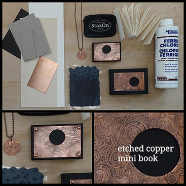 Etched Copper Mini Book