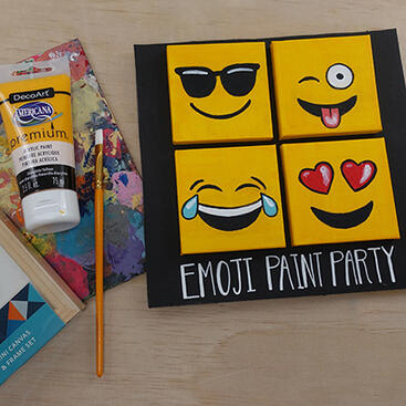 Emoji Canvas Paint Party